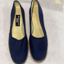 Vintage Navy Keds Grasshopper Slip Ons rare Proto Woman  s Size 5.5