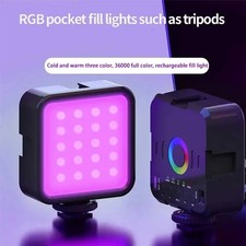 Adjustable Mini RGB LED Fill Light for Mobile Cameras - Portable, Versatile