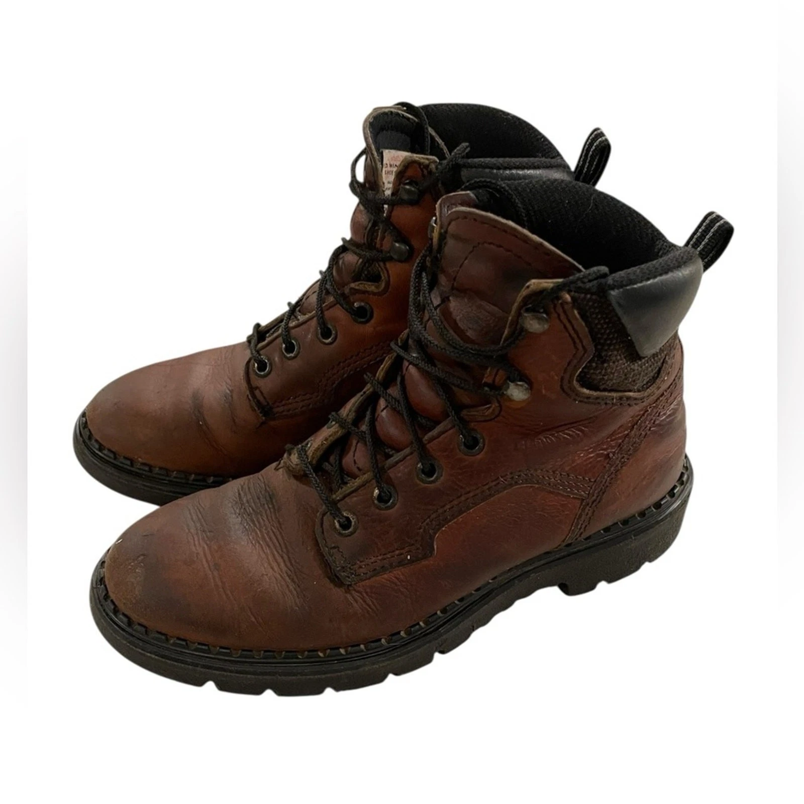 Red Wing Shoes Dark Brown Leather Boots Style 1626 Work Hike Outdoor Camping