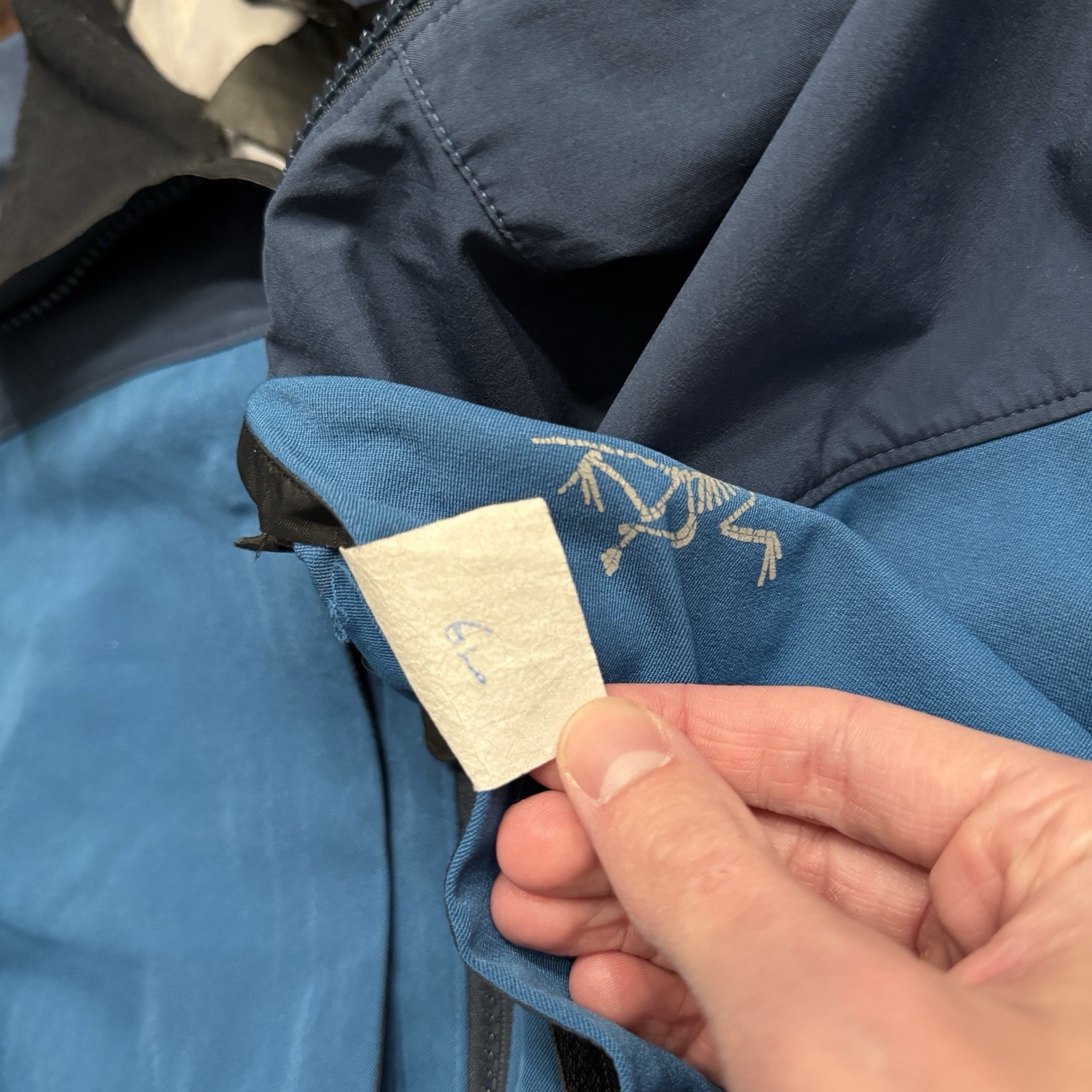 RARE Blue Vintage Arcteryx Gore Tex Alpha Pelican Comp Jacket Made in Canada thumbnail 5