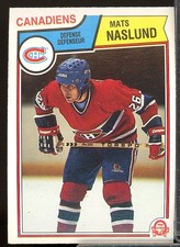 Mats Naslund UER Rookie Card 1983-84 O-Pee-Chee #193