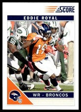 2011 SCORE FOOTBALL CARD EDDIE ROYAL #87 DENVER BRONCOS 7666
