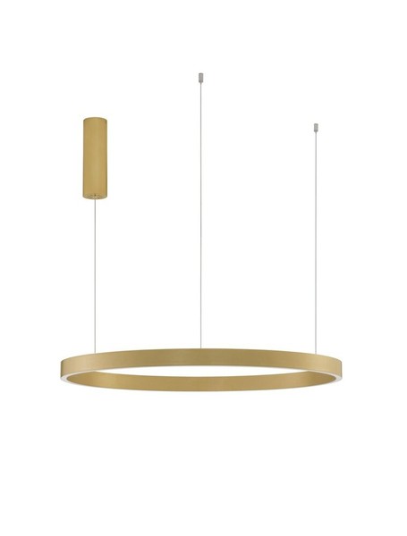 Nova Luce Pendelleuchte Elowen Gold GebüRstet HöHenverstellbar Dimmbar 77W-image