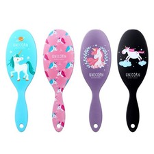 4 Pack Detangler Hair Brushes, Anti-static, Massage Comb, Women, Girls, All Hair