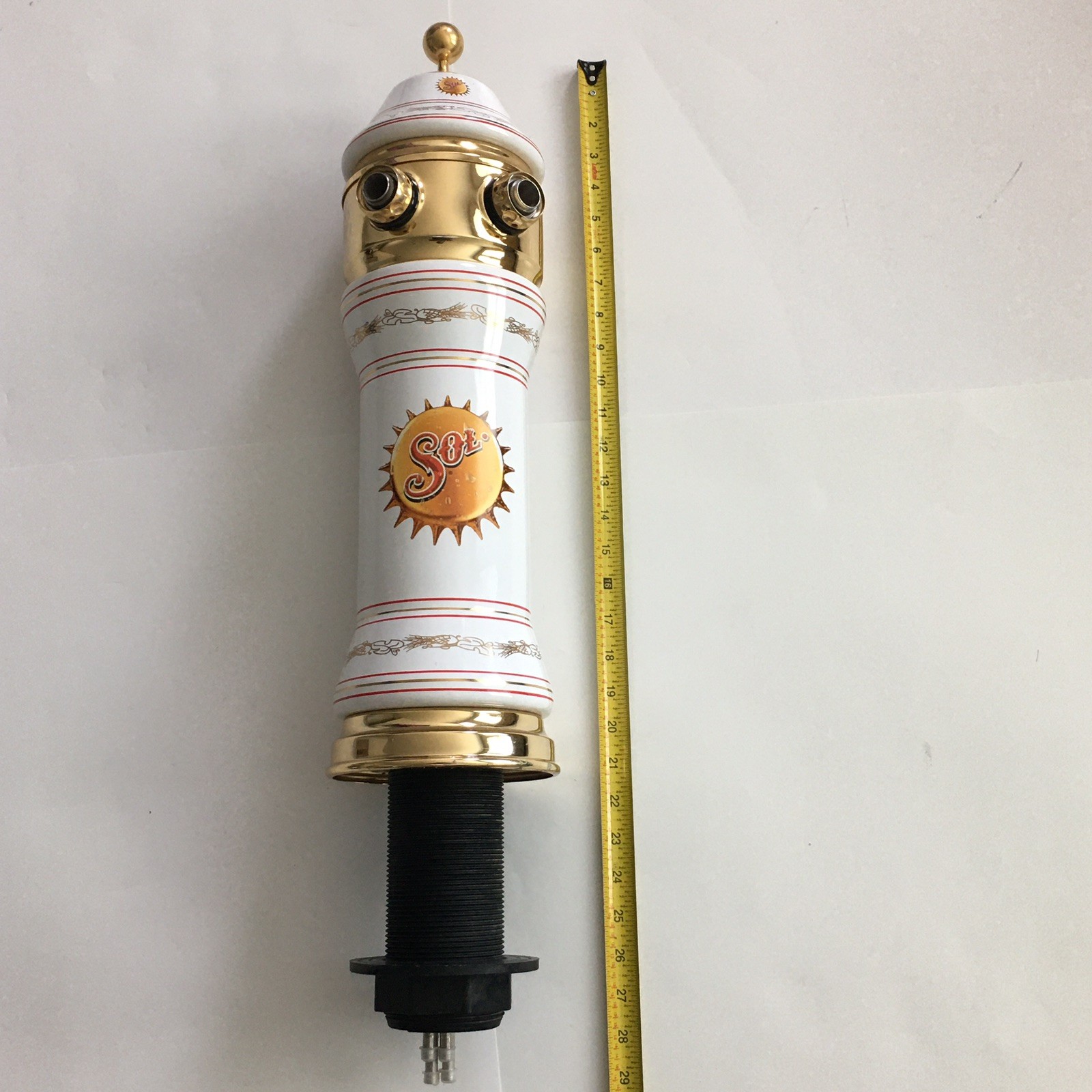 Celli Sol Ceramic Double Faucet Beer Tower Dispenser