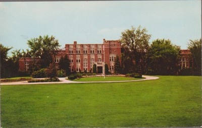 Olcott Headquarters Theosophical Society Wheaton IL. Chrome Postcard