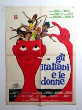 cm.100x140-GLI ITALIANI E LE DONNE-CHIARI-VIANELLO-FABRIZI-COMMEDIA-M50-1