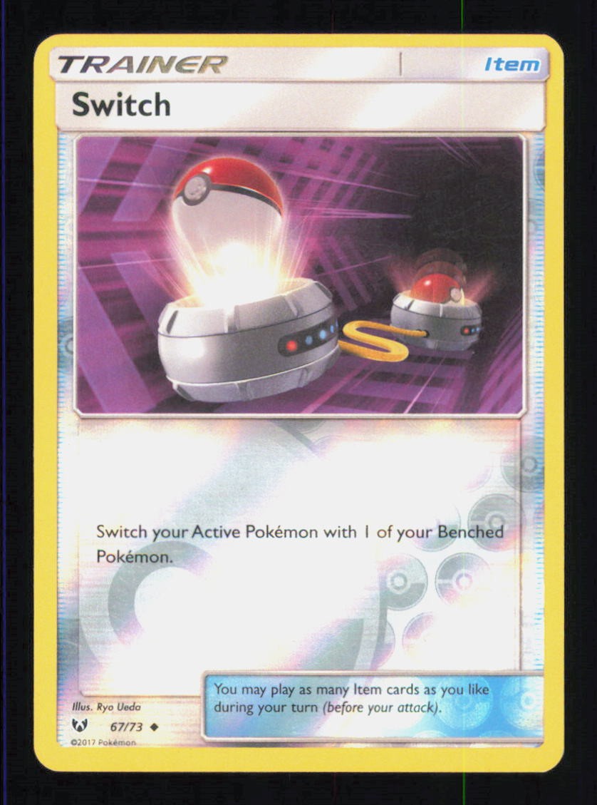 SWITCH 67/73 SHINING LEGENDS POKEMON NEAR MINT