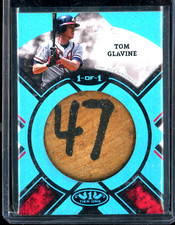 2025 Topps Tier One Tom Glavine 1/1 GAME USED BAT KNOB Atlanta Braves SCARCE SP