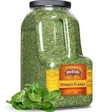 Gourmet Chopped Dried Spinach Flakes by Its Delish, 1 lb Bulk Restaurant Gall...