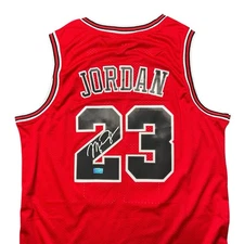 Signed Michael Jordan Jersey Chicago Bulls Red COA Autograph