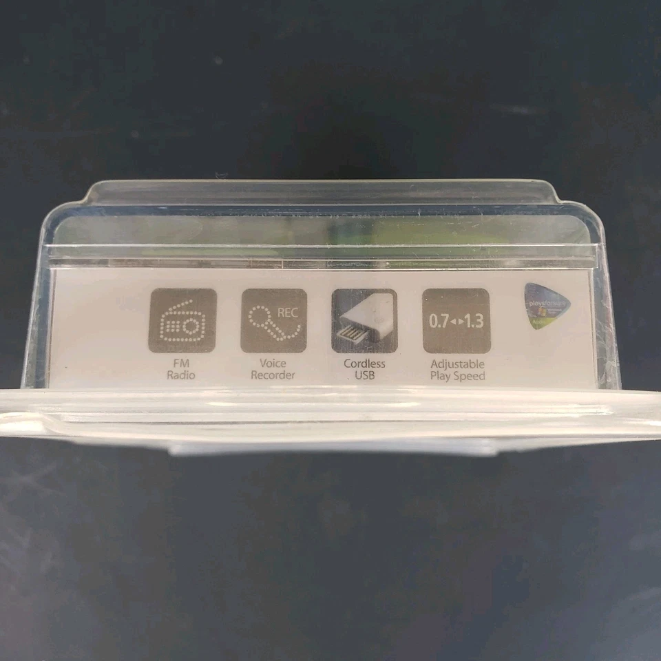 Reproductor MP3 Samsung YP-U3JQG 2 GB fluorescente con radio FM y grabación de voz nuevo Foto 3 de 3