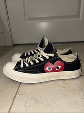 Comme des Garçons PLAY x Converse Chuck 70 Low Top Black Single heart Size 11 M