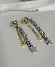 Goldene Christian Dior Ohrringe STAR Ohrsteck...