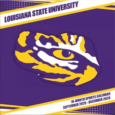 Turner Licensing,  NCAA LSU Tigers 2026 Wall Calendar, 12'' X 12'', 16-Month Cal