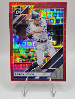 2019 Panini Donruss Optic Aaron Judge New York Yankees Red Pandora Prizm #121