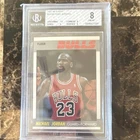 1987-88 Fleer Michael Jordan Chicago Bulls #59 BGS 8 Graded NBA Card