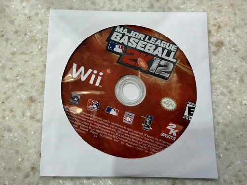 MAJOR LEAGUE BASEBALL 2K12 disc only NINTENDO WII SYSTEM CONSOLE GAME NES HQ