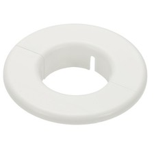 Wall Split Flange 1.8" 46mm Round Detachable Escutcheon Plate Buckles White