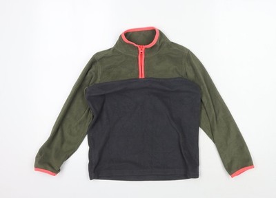 Mädchen UK Größe 7 Jahre OshKosh B'gosh grün durchgehender Reißverschluss