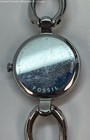 Fossil Silver Tone Mother of Pearl Rhinestone Link Watch 36.5g — photo 2