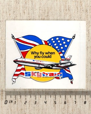 Aufkleber/Sticker Skytrain Laker Why fly when you could