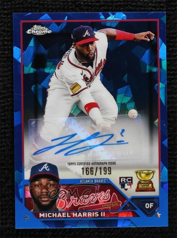 2023 Topps Chrome Update Sapphire Edition 166/199 Michael Harris II Auto 1e56