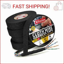 XFasten Wire Harness Tape, 3/4-Inch x 50-Foot 5-Pack , High Temp Wiring Loom Ha