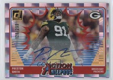 2024 Panini Donruss Action All-Pros Auto 128/299 Preston Smith #1 Auto a8r