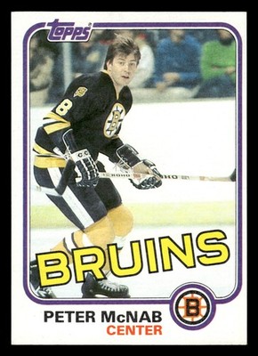 1981-82 Topps Hockey Card #69E Peter McNab