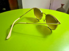 Cream (?) Ivory Color Sunglasses. Metal. Brown Color Lenses. — photo 3