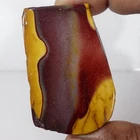 144.30 Cts Red Yellow Mookaite Jasper Stone Slab Lapidary Cabbing Rough Rock