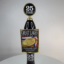 Great Lakes Brewing Co Dortmunder Gold 25th Anniversary Beer Tap Handle