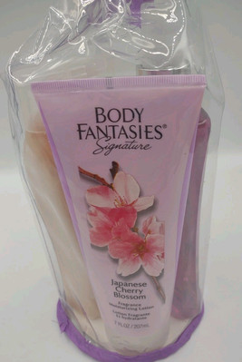 Japanese Cherry Blossom by Body Fantasies, 3 Piece Gift Set for Women