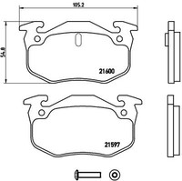 Brembo P 68 018 Bremsbelagsatz, Scheibenbremse For Renault