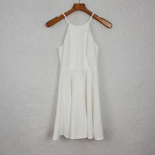 Lulus Womens Irresistible Charm Dress X Small White Fit & Flare Mini