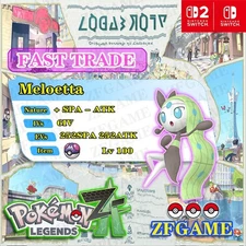 ✨6IV NORMAL Meloetta + EVS 🚀 POKEMON LEGENDS ZA ✨Online delivery⚡
