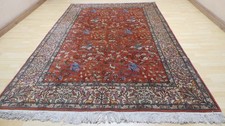 Large Carpet Rug Hand Made Living Room Oriental Hunting Design 9ft 11" x 6ft 8"