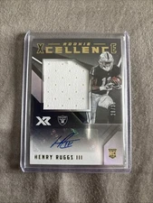 Henry Ruggs III 2020 Panini Xr #RXC-HR Rookie Xcellence Jersey Auto 21/35 RC 