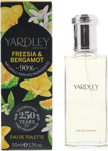Yardley London Freesia & Bergamot Eau de Toilette EDT 50ml NEW FAST FREE POSTAGE