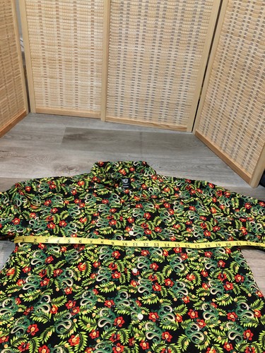 Dragonball Z Tropical Hawaiian Button Up Down Shirt Polyester Medium M H64 - Picture 5 of 9