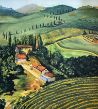 TONY BENNETT Signed /Chianti, Italy, Benedetto Arts, LLC painting, lithograph