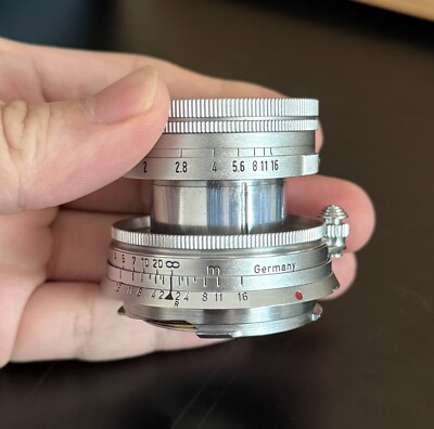 Leica Summicron-M 5cm (50MM) f2 Normal lens for Leica M cameras. Caps. CLA 2024.