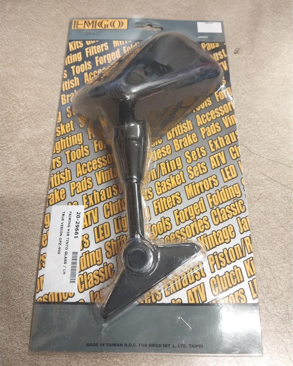 ビンテージ　ミラー　（ロサンゼルス購入） Left Black Matte Fairing Mirror Tinted Glass Kawasaki ZX900