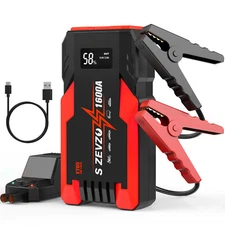 8000 MAH Car Jump Starter Booster Power Bank Battery Pack Portable Jump Starter