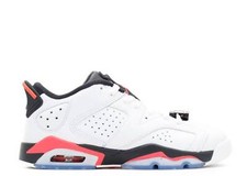 Air Jordan 6 Retro Low White Infrared 23 Black GS