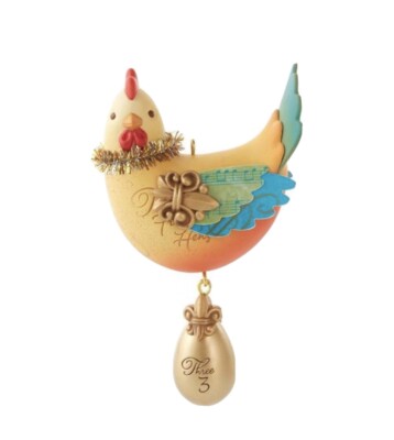 2013 Hallmark Three French Hens Twelve Days of Christmas 3rd Series MIB
