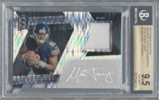 MITCHELL TRUBISKY 2017 SPECTRA ASPIRING BLACK PATCH AUTO RC /10 BGS 9.5 10 POP 1