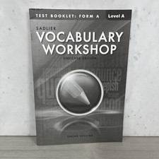 Sadlier VOCABULARY WORKSHOP ENRICHED EDITION@...