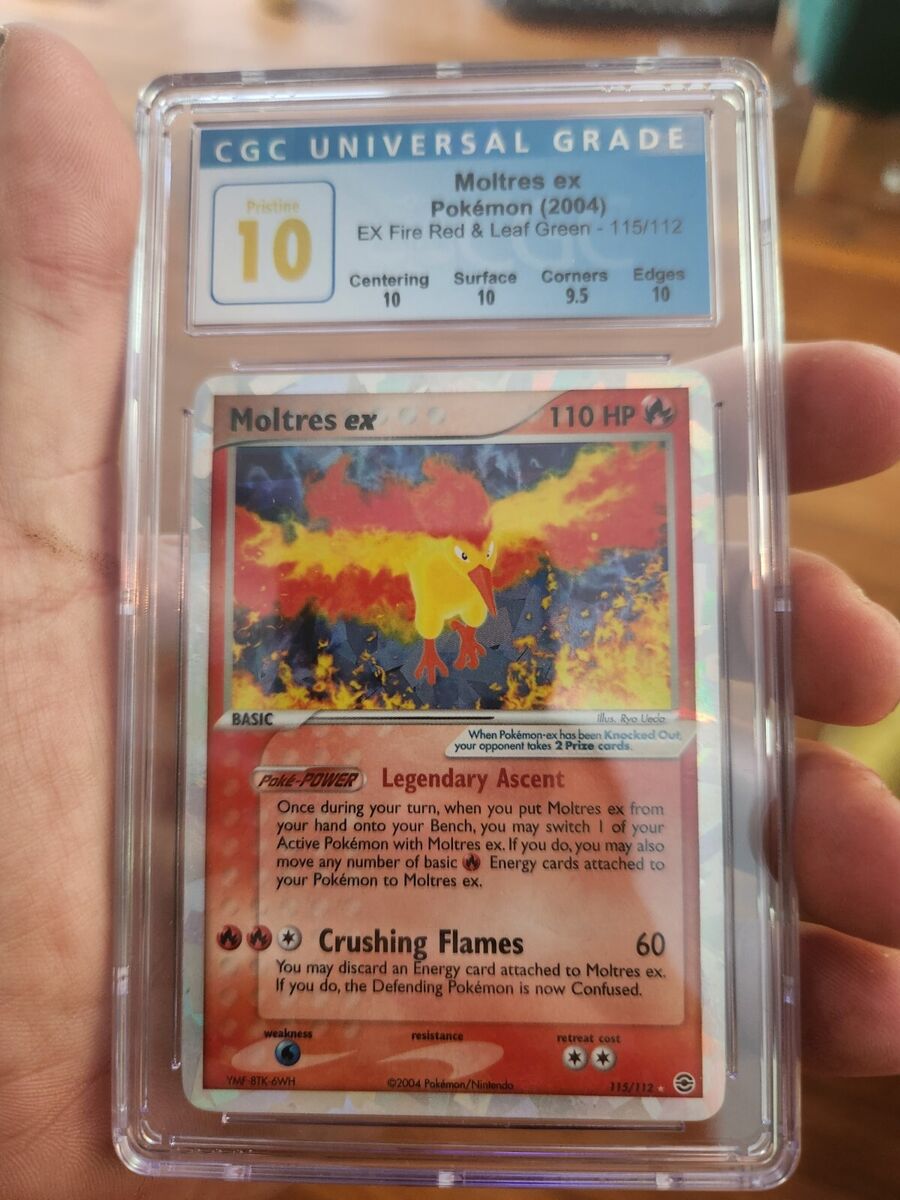 POP 4) CGC 10 PRISTINE Pokemon Moltres Ex 115/112 ICE Holo POP 4) CGC 10 PRISTINE Pokemon Moltres Ex 115/112 ICE Holo